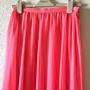 Cremieux coral long skirt
